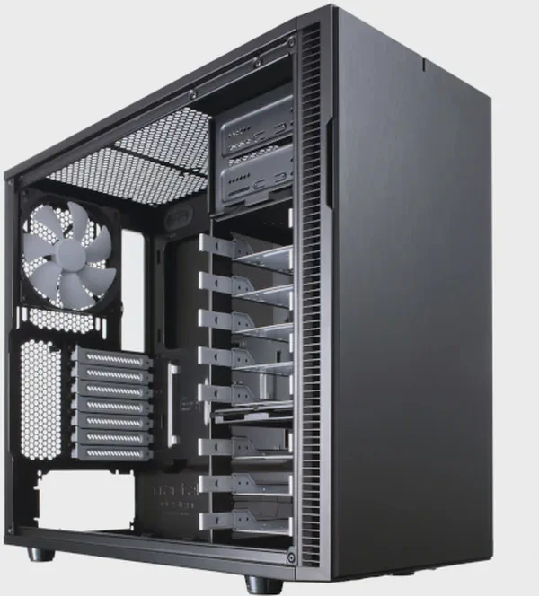 Fractal Design Define R5: A quiet, flexible case helps beginners build a tidy, expandable media server for SABnzbd/NZBGet, though not …