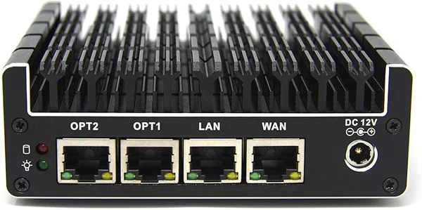 Protectli FW6C/FW6D: A fanless, six-port Intel-based firewall appliance built for pfSense/OPNsense, with Intel NICs and hardware AES-NI for fast, secure routing.