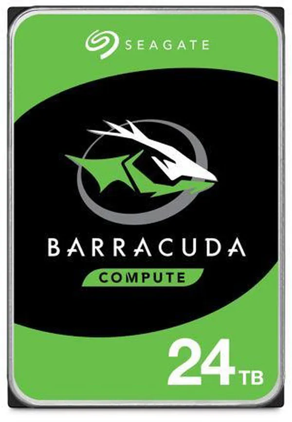 Seagate Barracuda 24TB Internal Hard Drive: High-capacity storage ideal for MergerFS and SnapRAID homelab setups where each disk is exported individually over NFS.