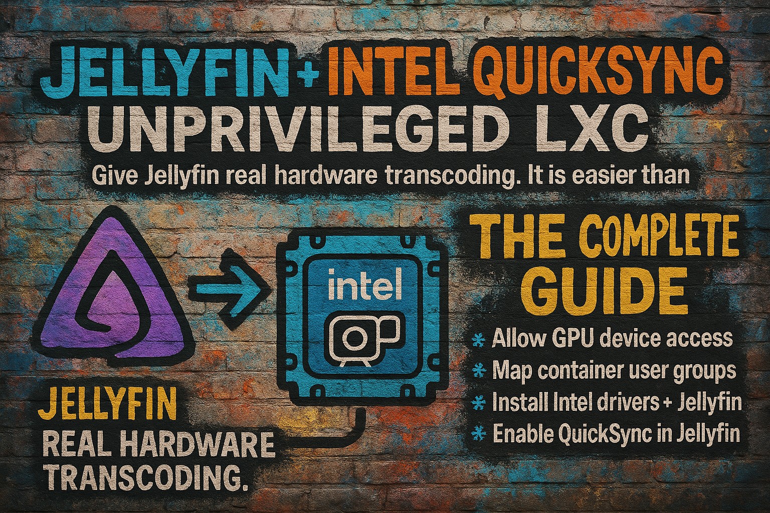 Jellyfin with Intel QuickSync in an Unprivileged LXC