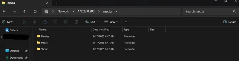 The SMB shares within Windows