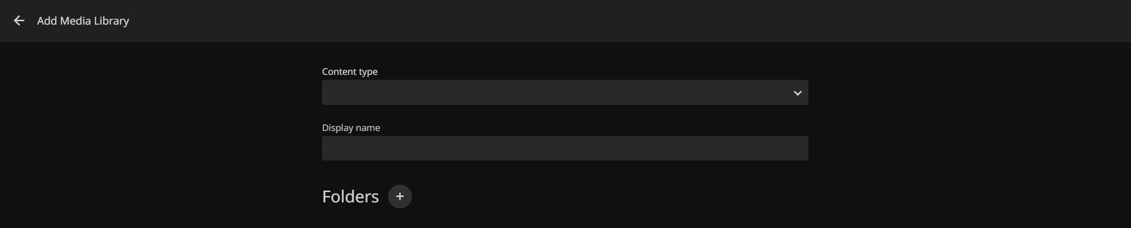 Jellyfin Library Type Screen
