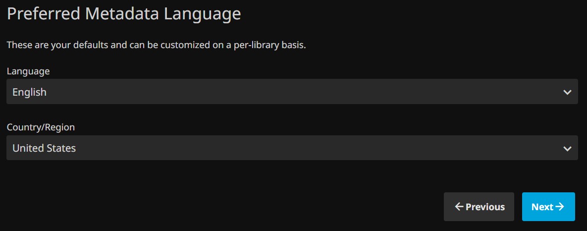Jellyfin Metadata Screen